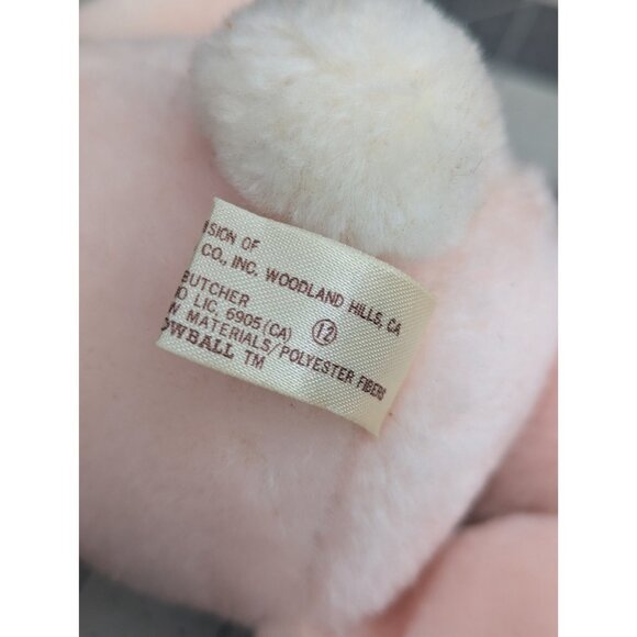 Precious Moments Pink Snowball Rabbit Plush Bunny 10 Inch Applause 1986 Stuffed - Picture 10 of 14